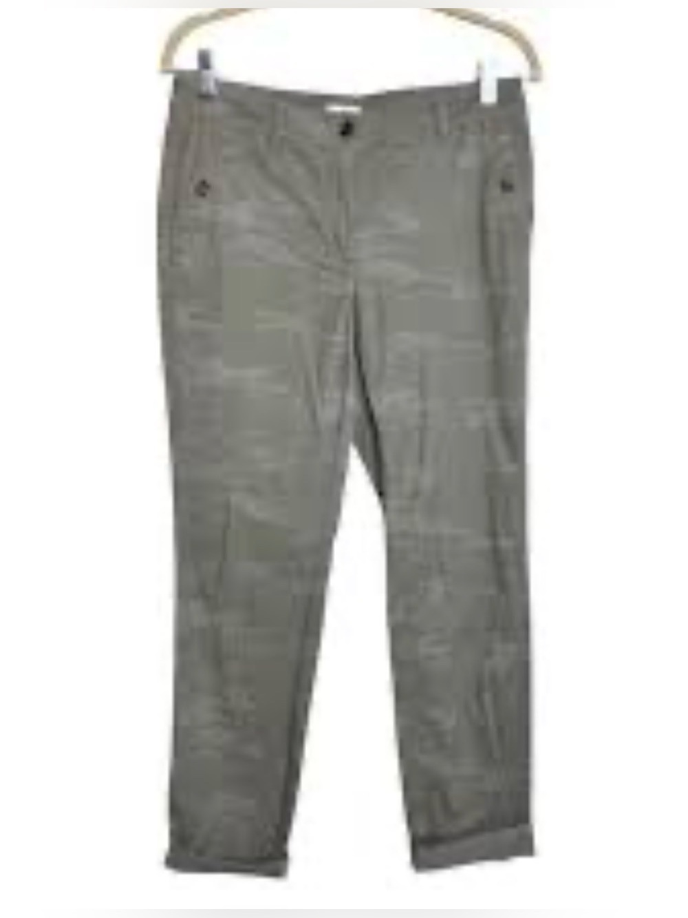 J. Jill chino olive grey camo slim ankle Women's Pant Jean - Size 12